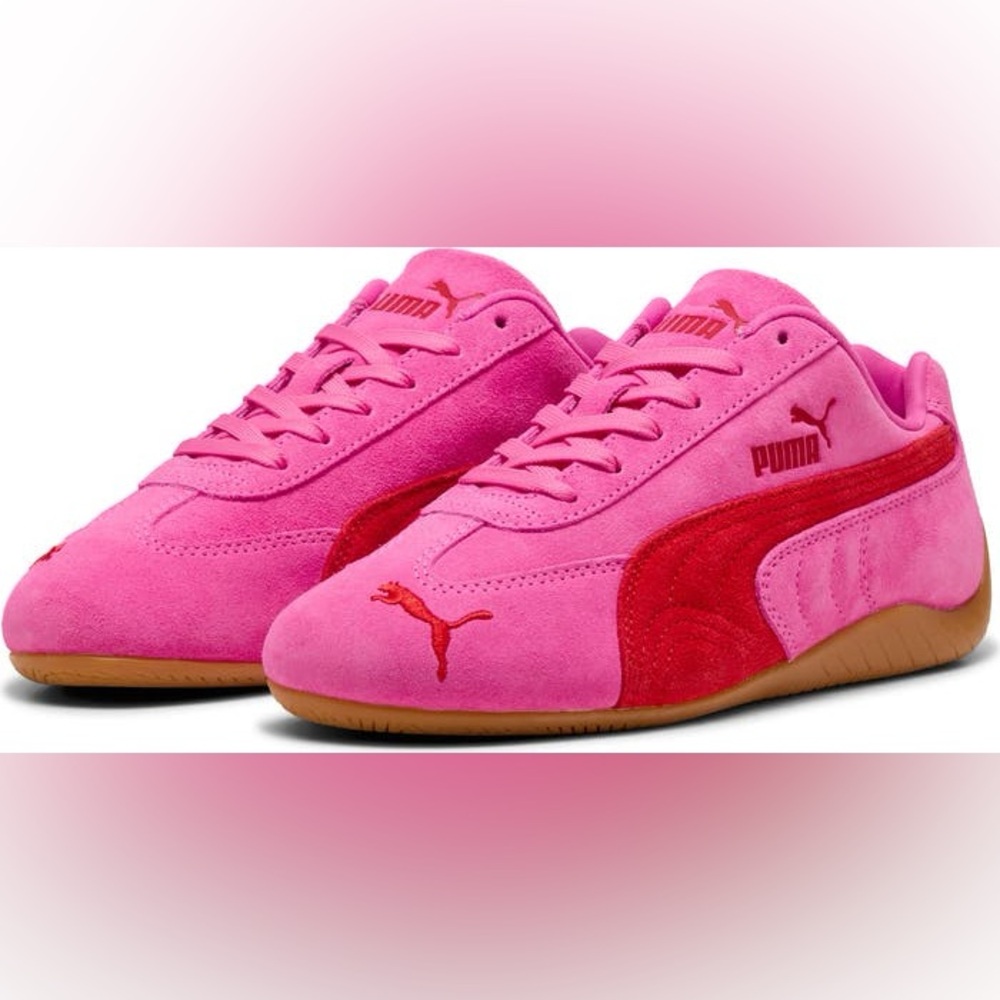 Puma Women's Speedcat OG Sneaker Pink Pink Pixel-Glowing Red